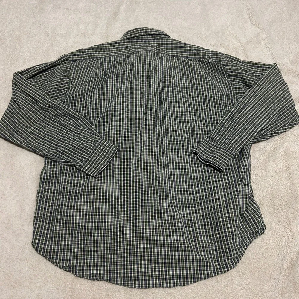 Polo Ralph Lauren Button Down Shirt Mens XL Green Plaid Marlowe‎ Cotton